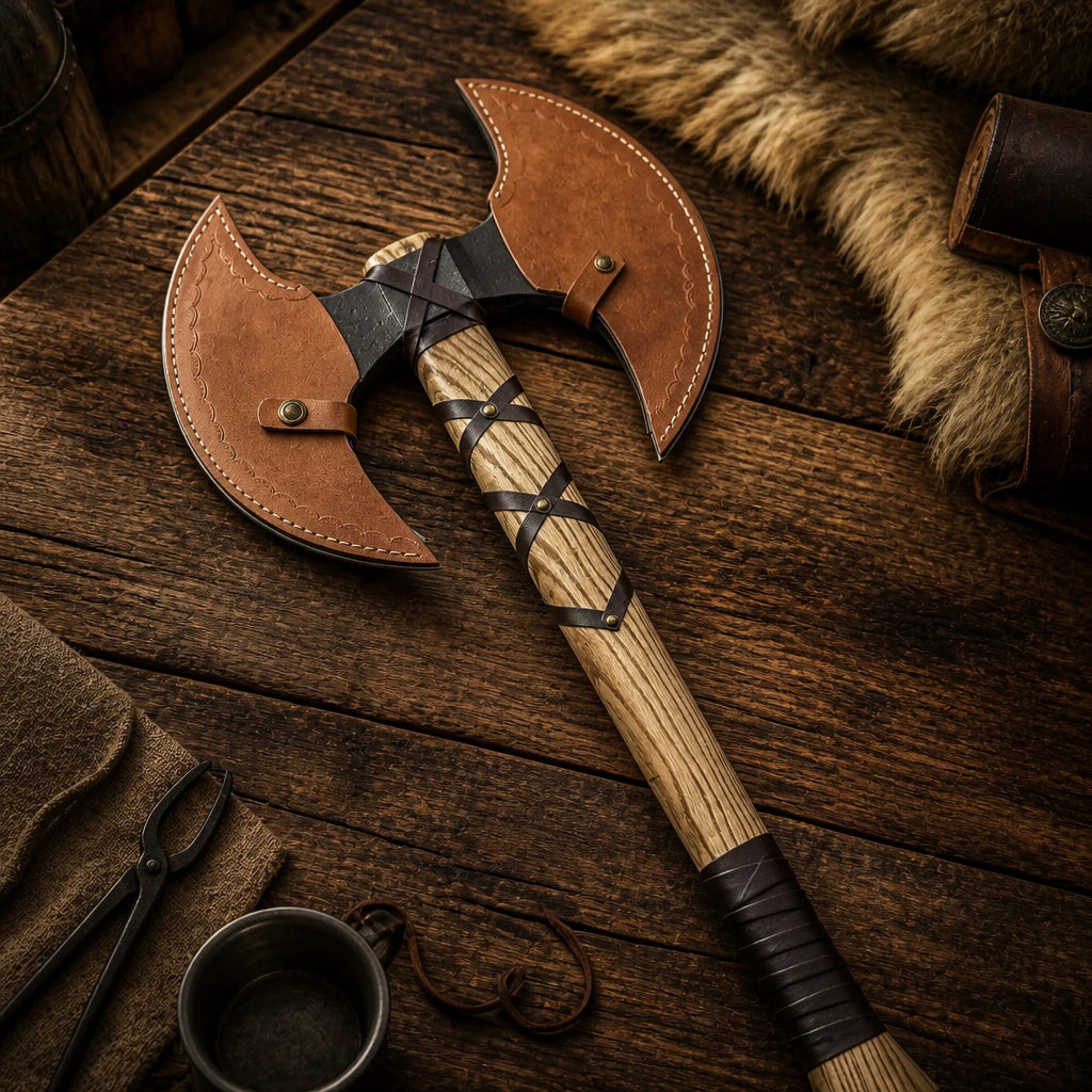 Berserker Double Bladed Battle Axe