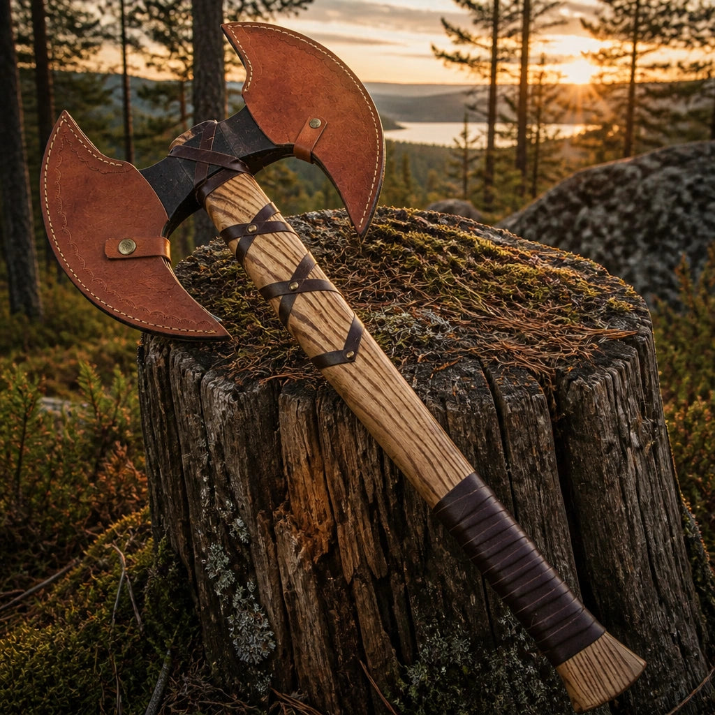 Berserker Double Bladed Battle Axe