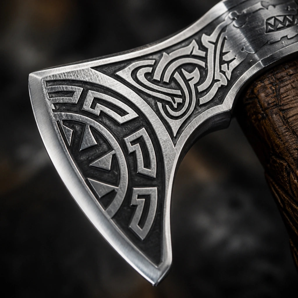 Functional Fenrir Wolf Viking Axe