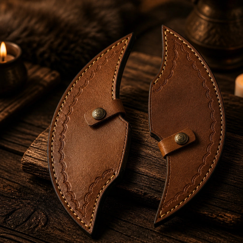 Handmade Carbon Steel Double-Headed Axe