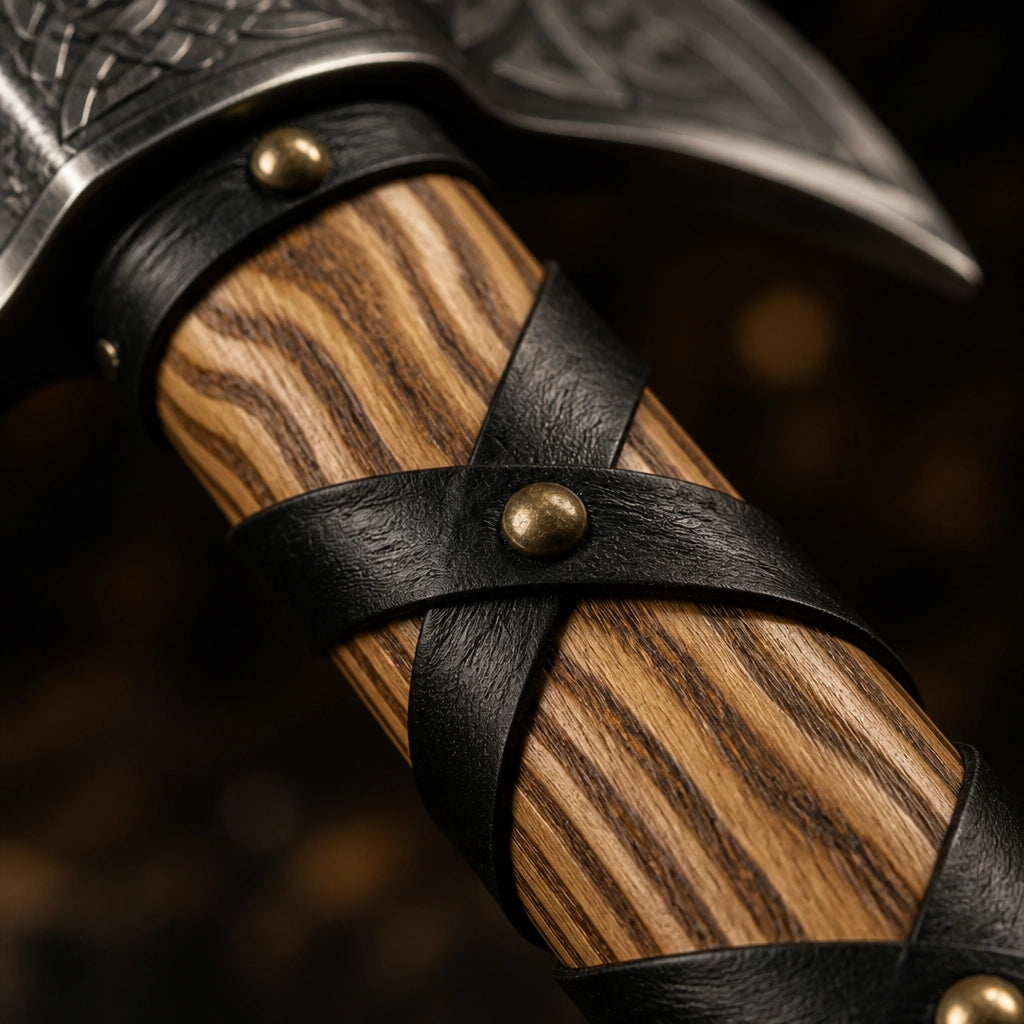 Handmade Carbon Steel Double-Headed Axe