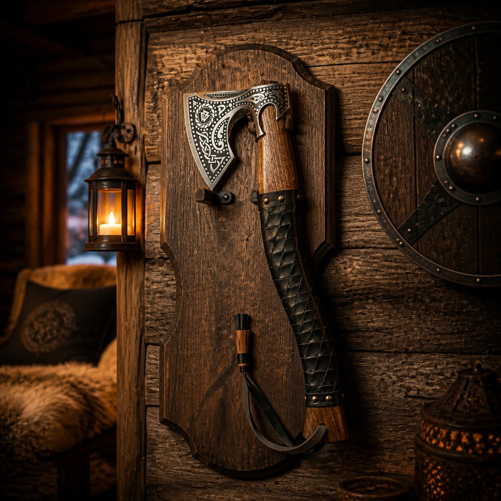 Handmade Stainless Steel Viking Bearded Axe
