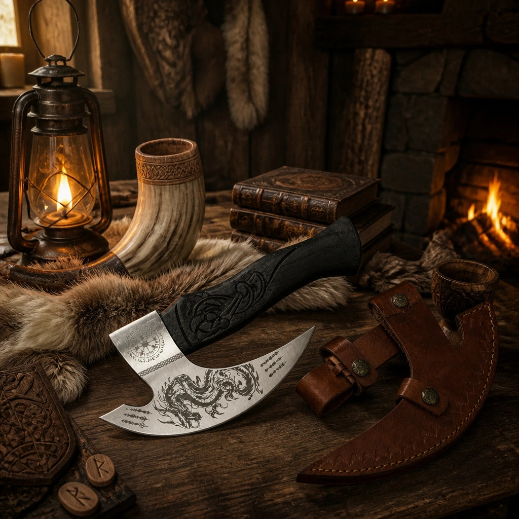 Handmade Viking-Style Pizza Cutter