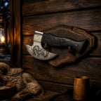 Vikings Pizza Cutter | Handmade Norse Axe with Leather Sheath