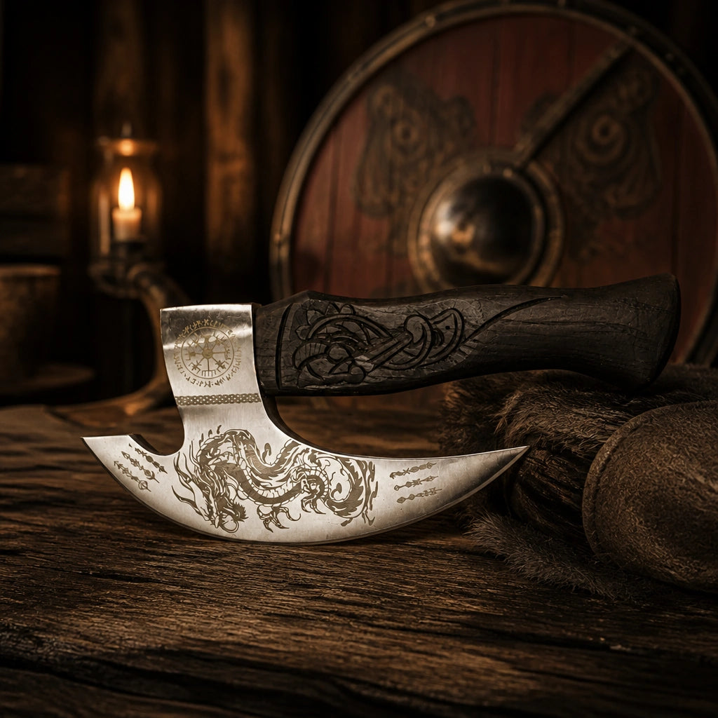 Handmade Viking-Style Pizza Cutter