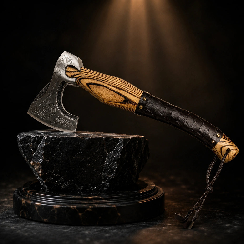 High Carbon Steel Viking Hatchet