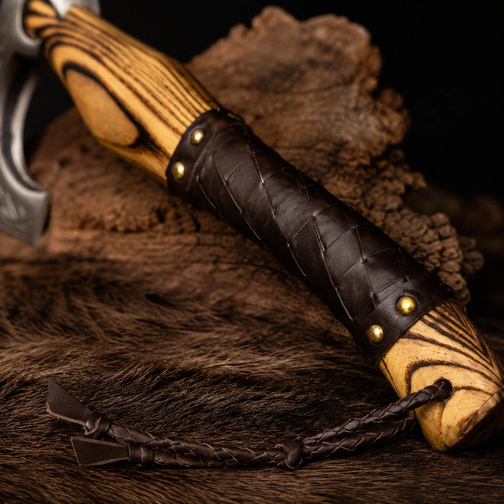 High Carbon Steel Viking Hatchet