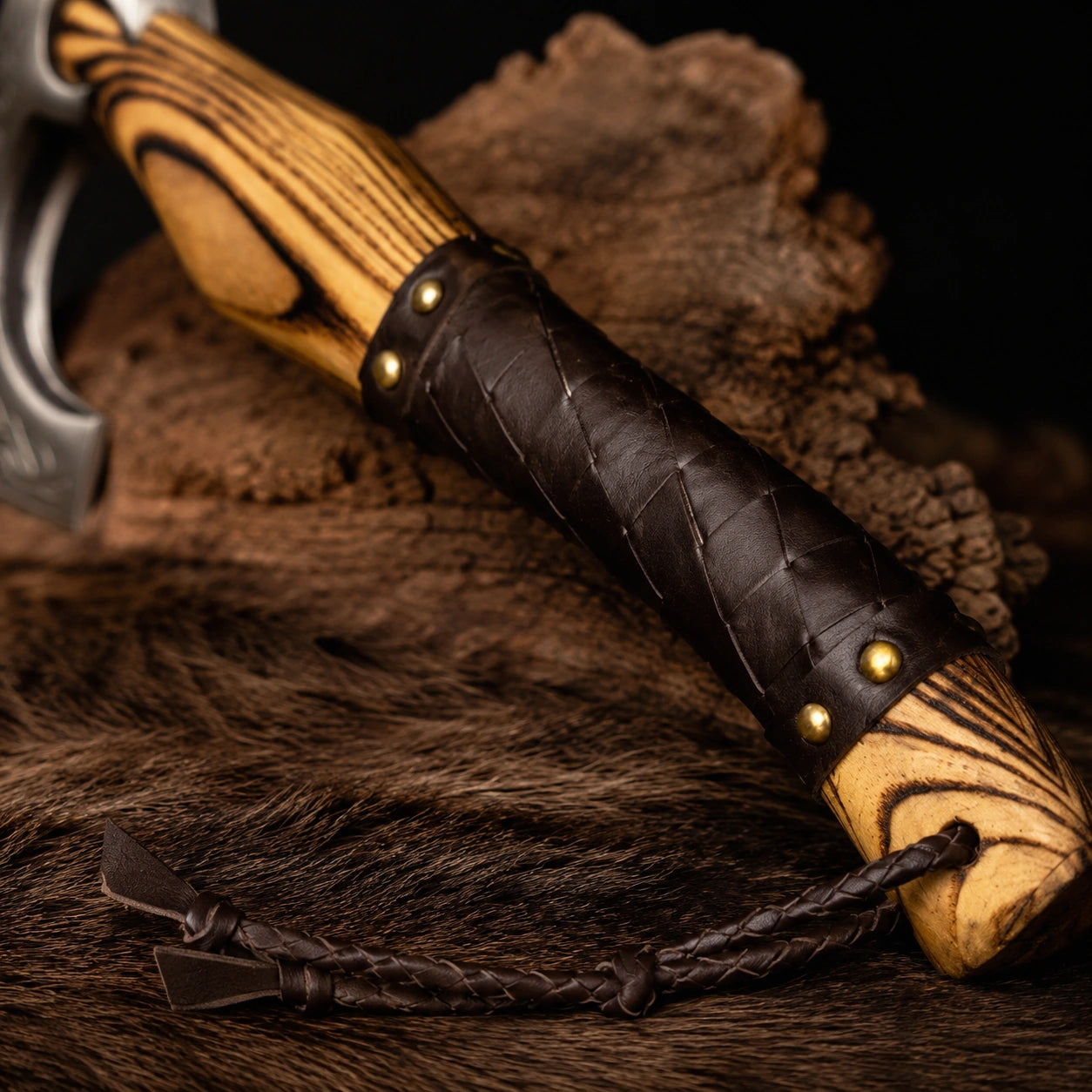 High Carbon Steel Viking Hatchet