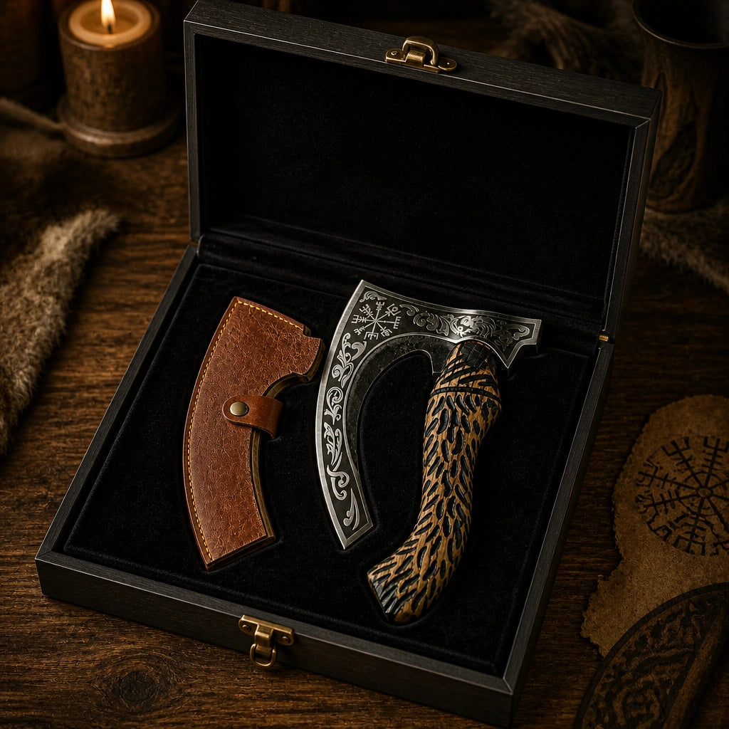 Viking-Style Pizza Cutter Axe