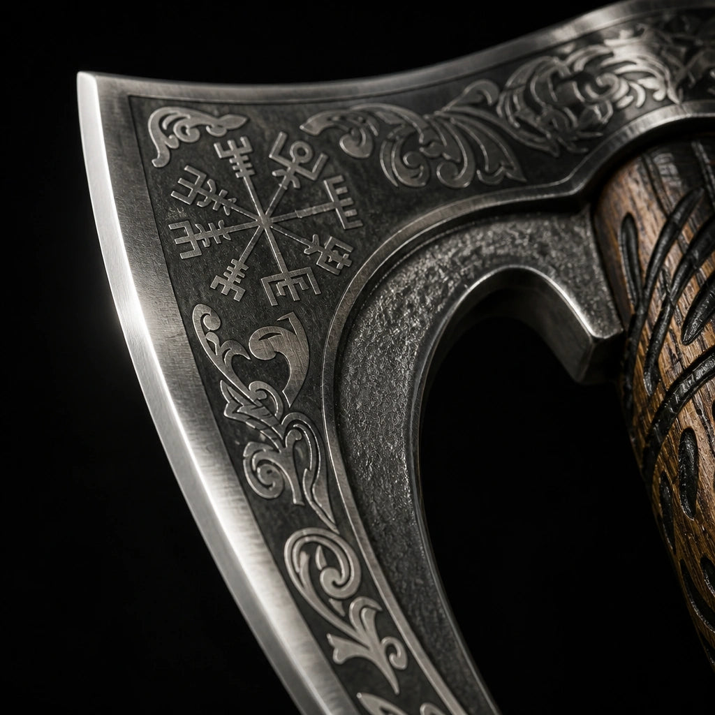 Viking-Style Pizza Cutter Axe