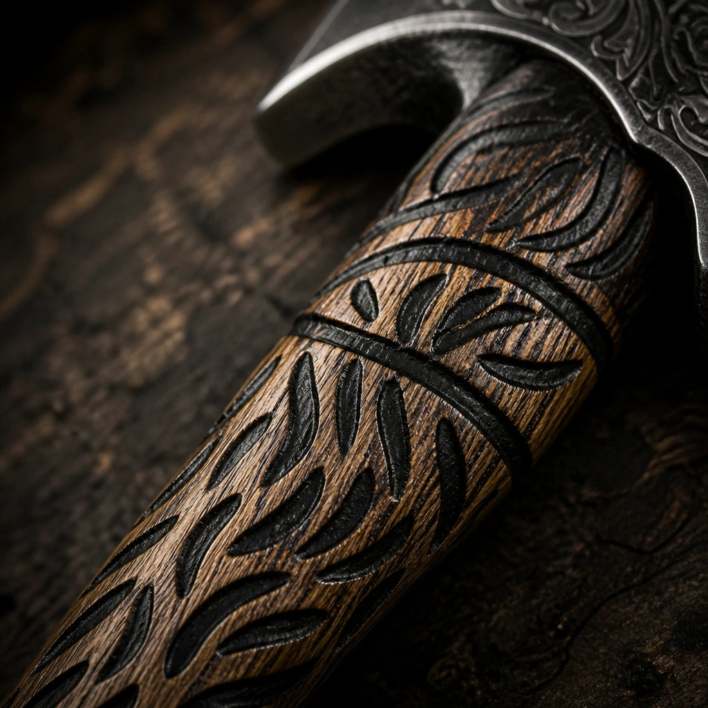 Viking-Style Pizza Cutter Axe
