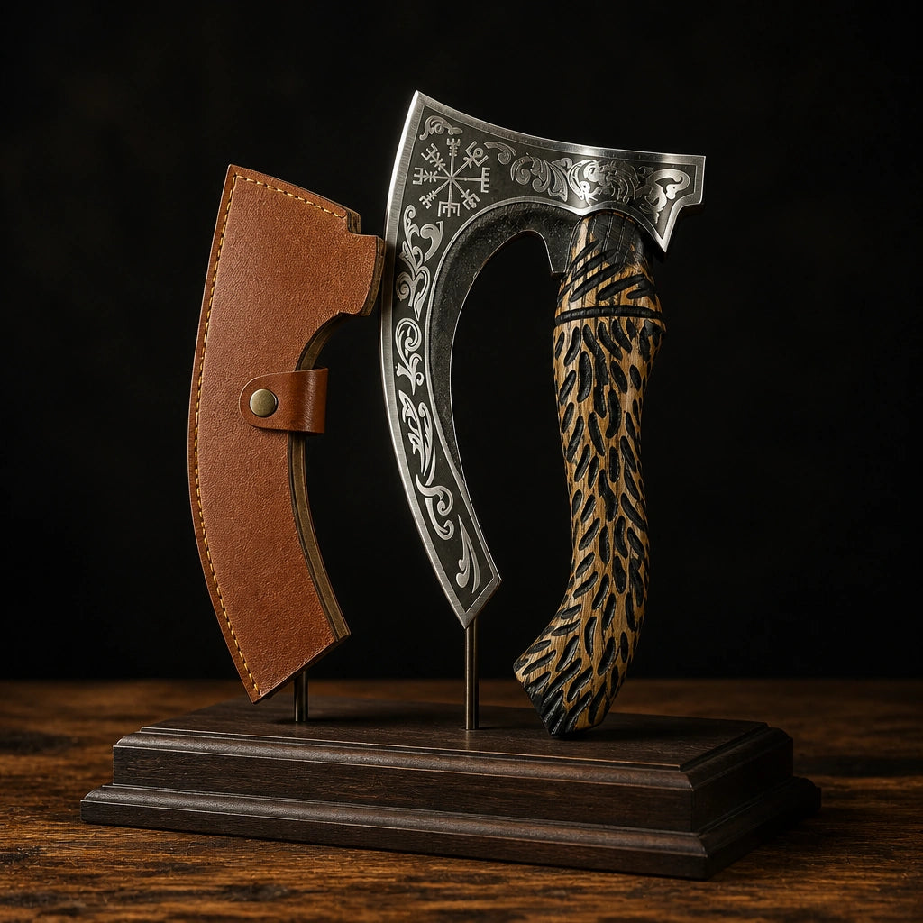 Viking-Style Pizza Cutter Axe