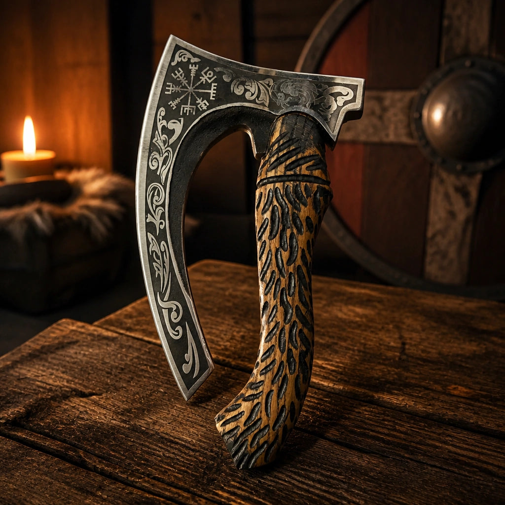 Viking-Style Pizza Cutter Axe